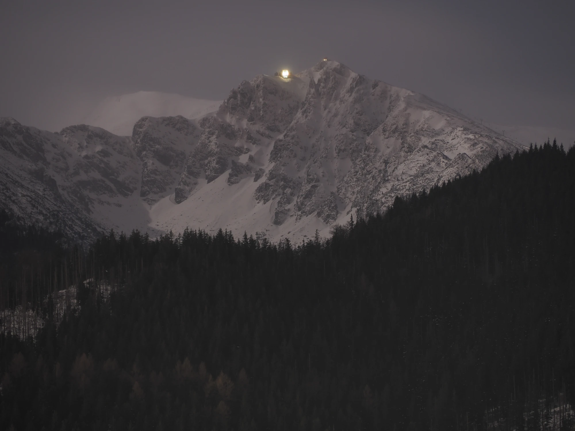 Kasprowy Wierch nocą