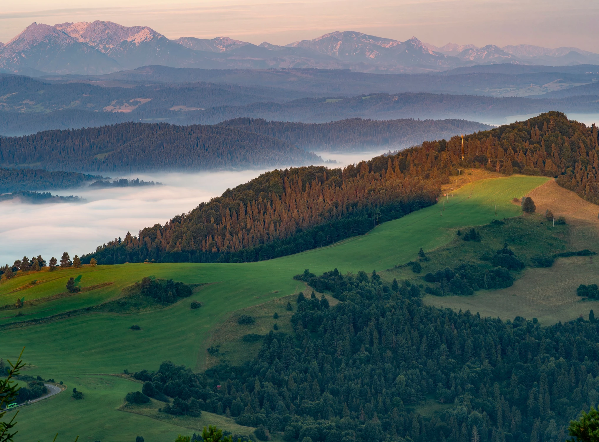 Letni poranek w Pieninach