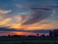 Niebo o zachodzie słońca.