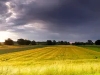 Krajobraz po wschodzie słońca