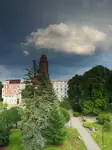 Widok z parapetu.