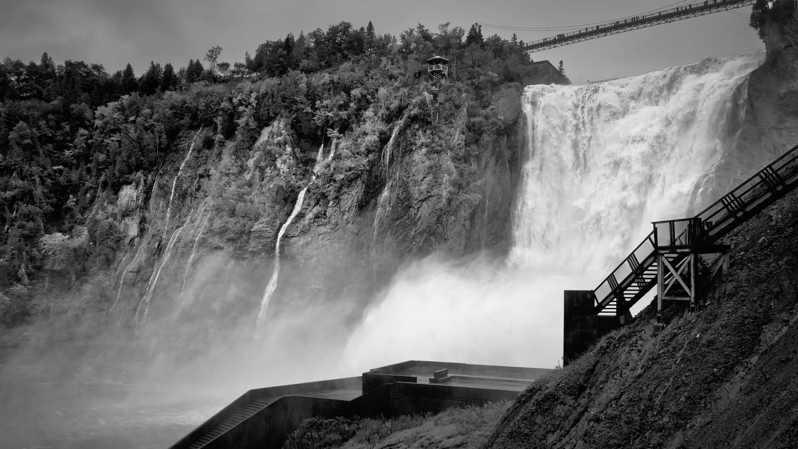 Montmorency Falls  B@W