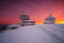 Zimowy poranek na Śnieżce