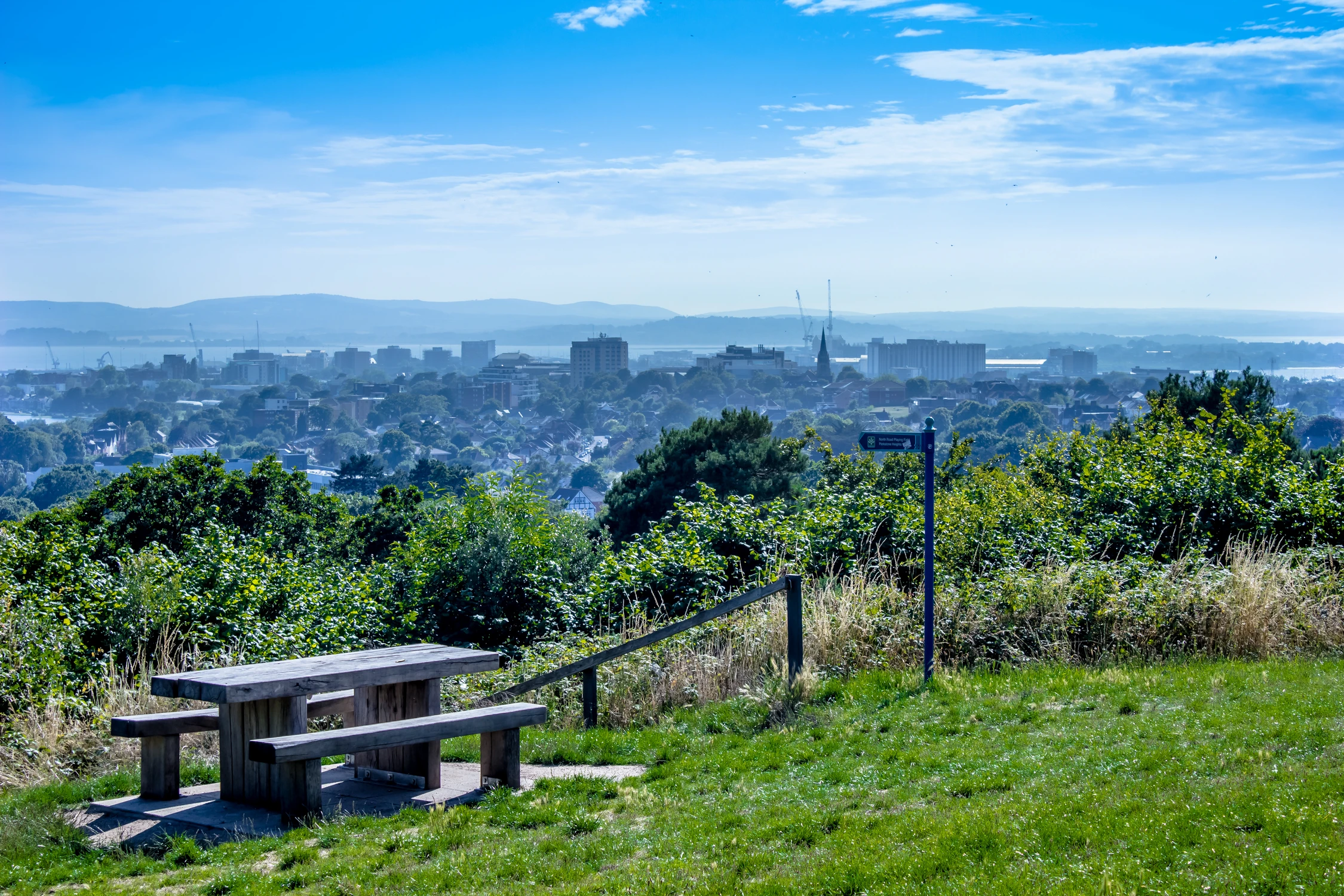 View on Poole Town. UK 2025