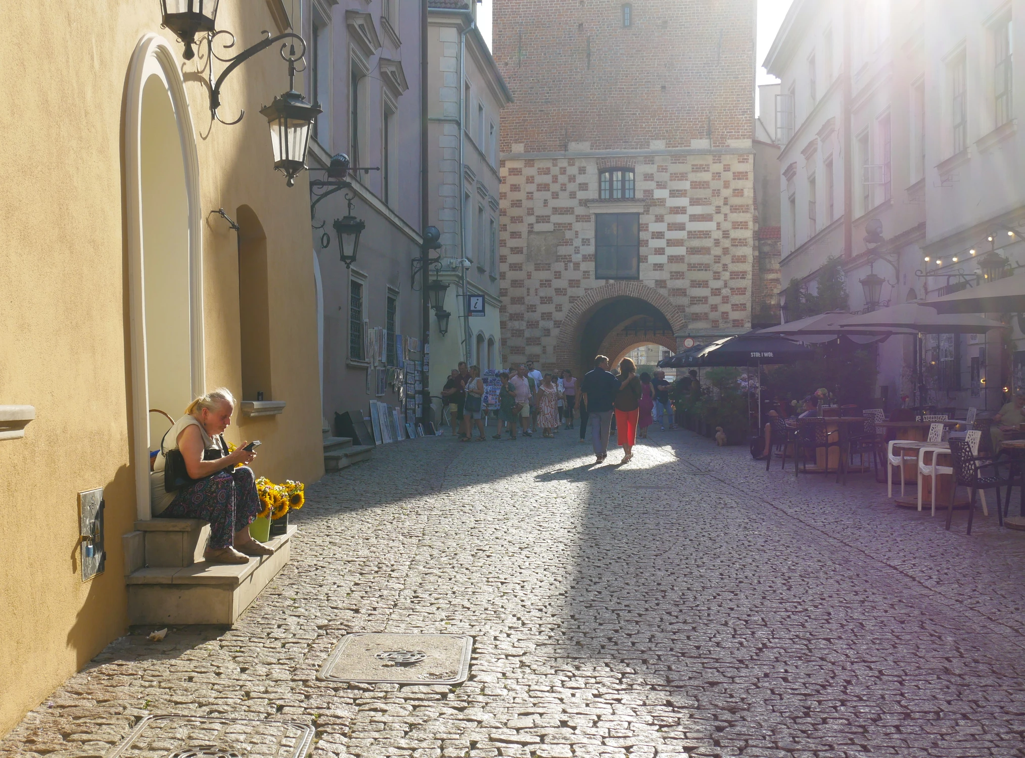 Uliczna kwiaciarka