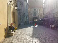 Uliczna kwiaciarka