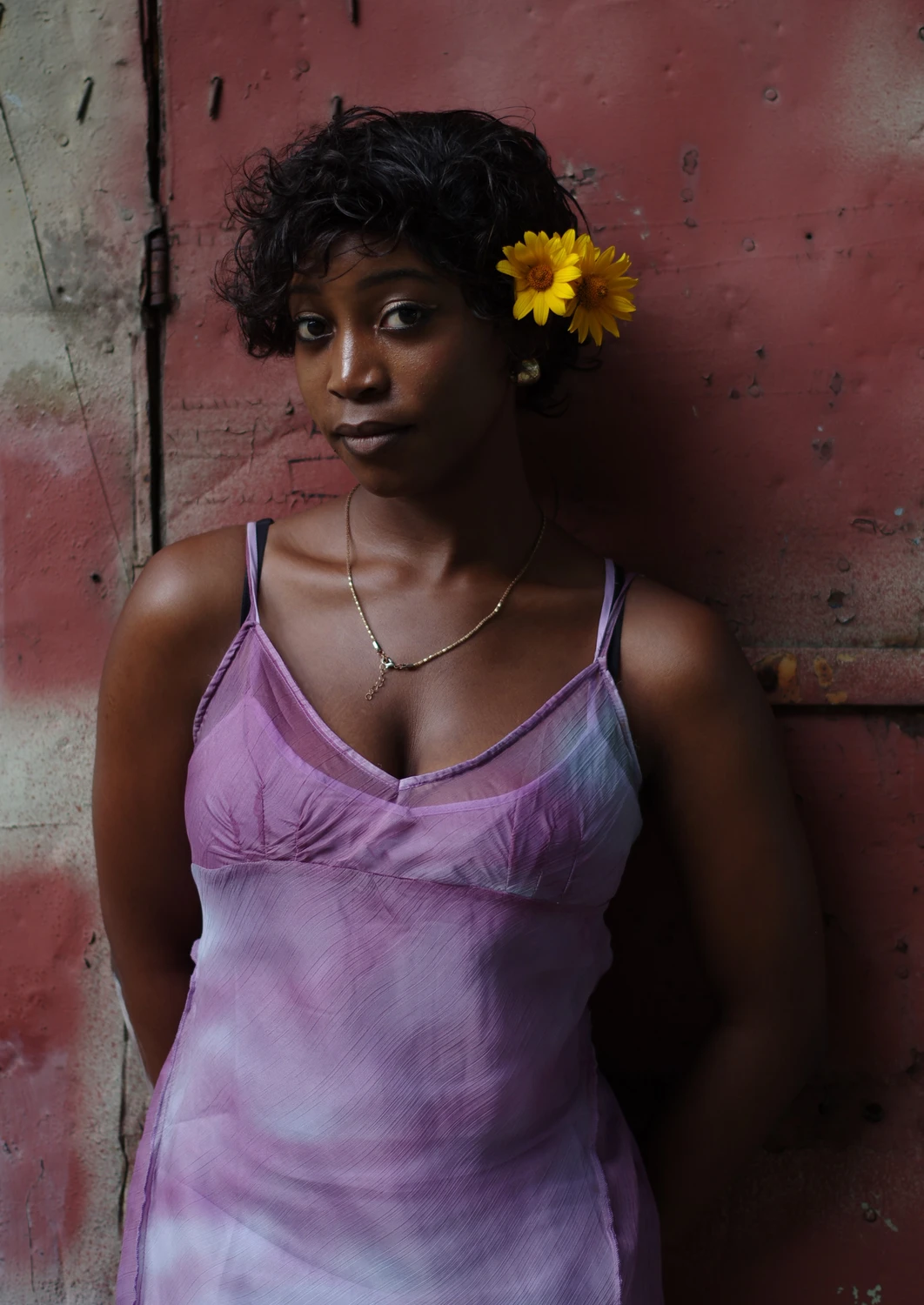 kwiaty we włosach.....