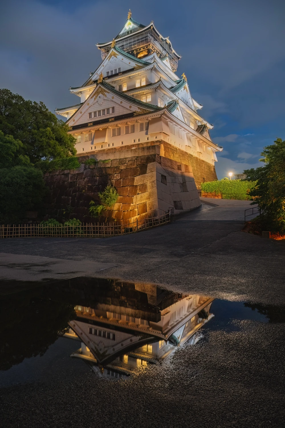 Pocztówka z Japonii - Zamek w Osace