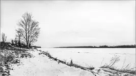 zimowy horyzont nad Wartą