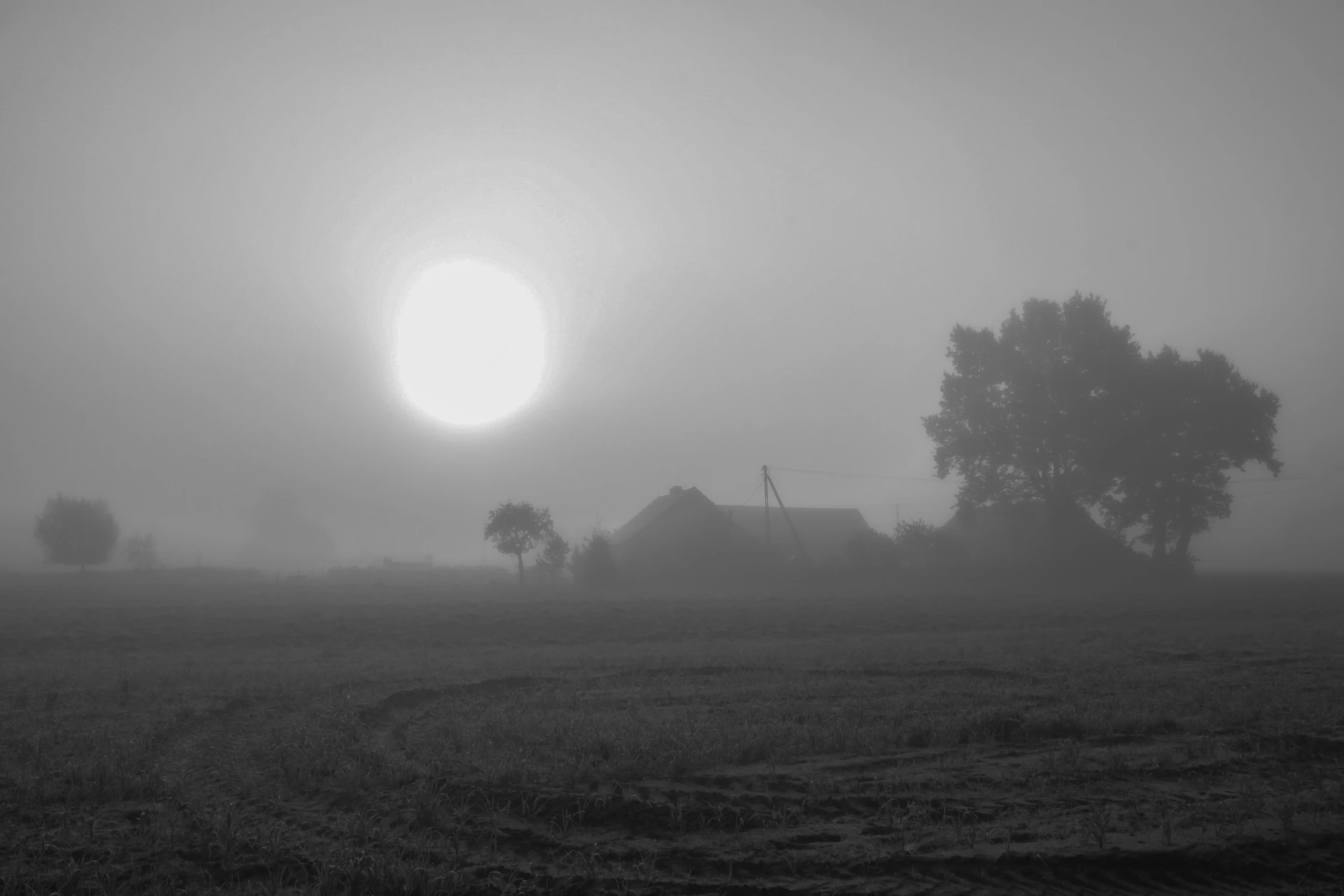 Słońce już nad domami
