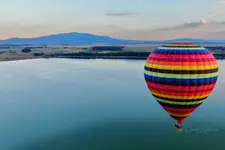 Balon nad Zalewem Mietkowskim