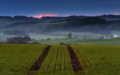 Wiosenny wieczór po deszczu