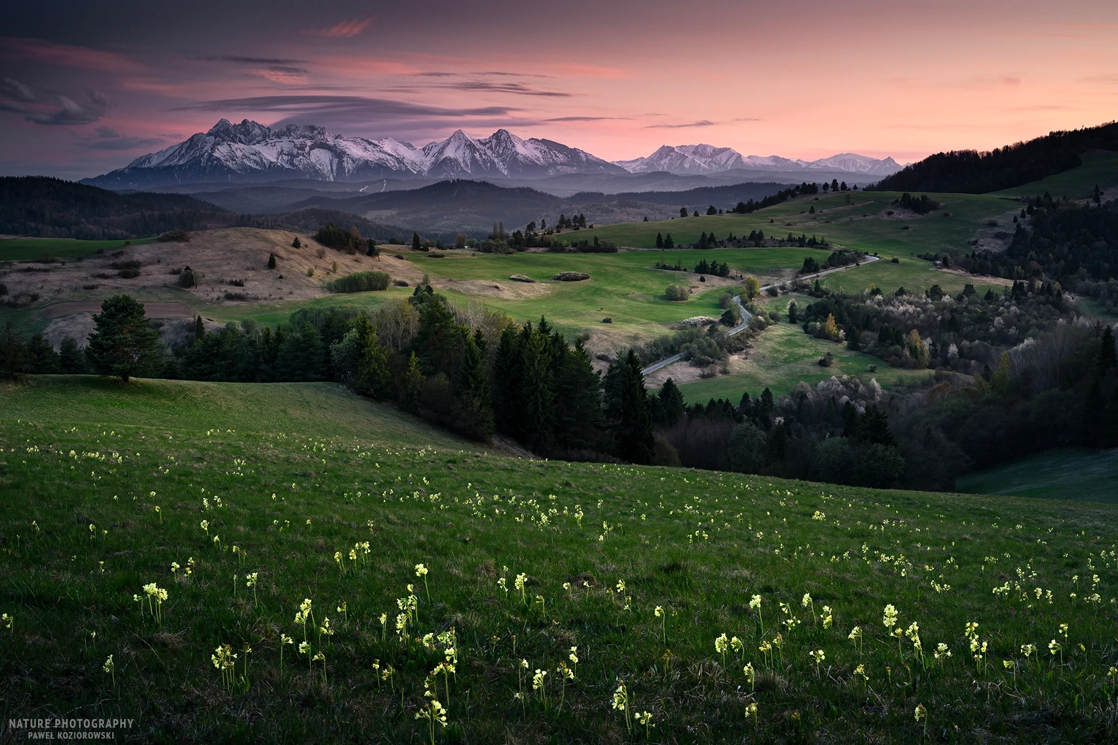 Zachód na Wysokim Wierchu