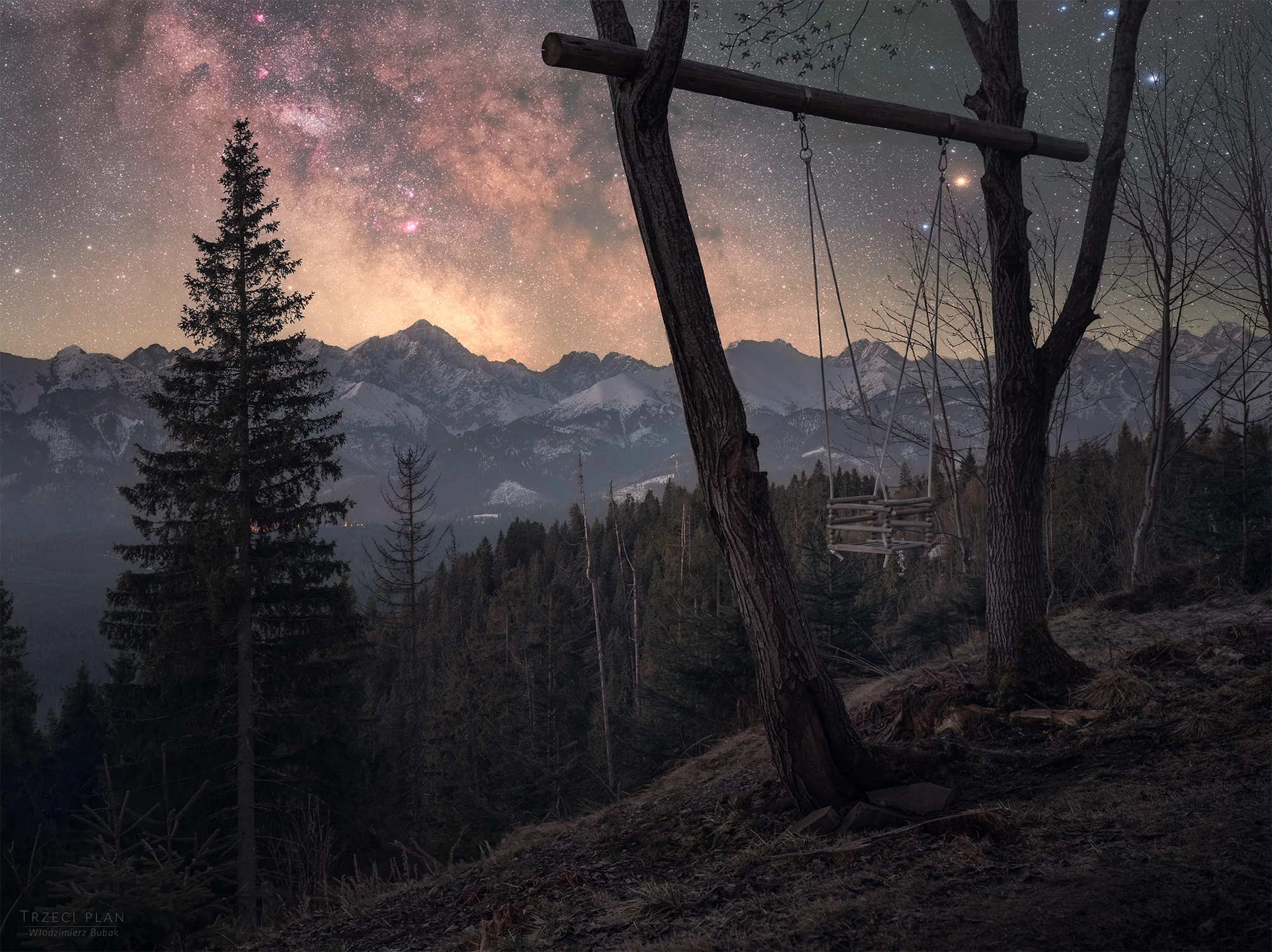 Kwietniowa noc na Podhalu