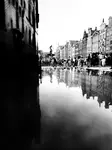 Gdańsk, tłumy i fontanna Neptuna 