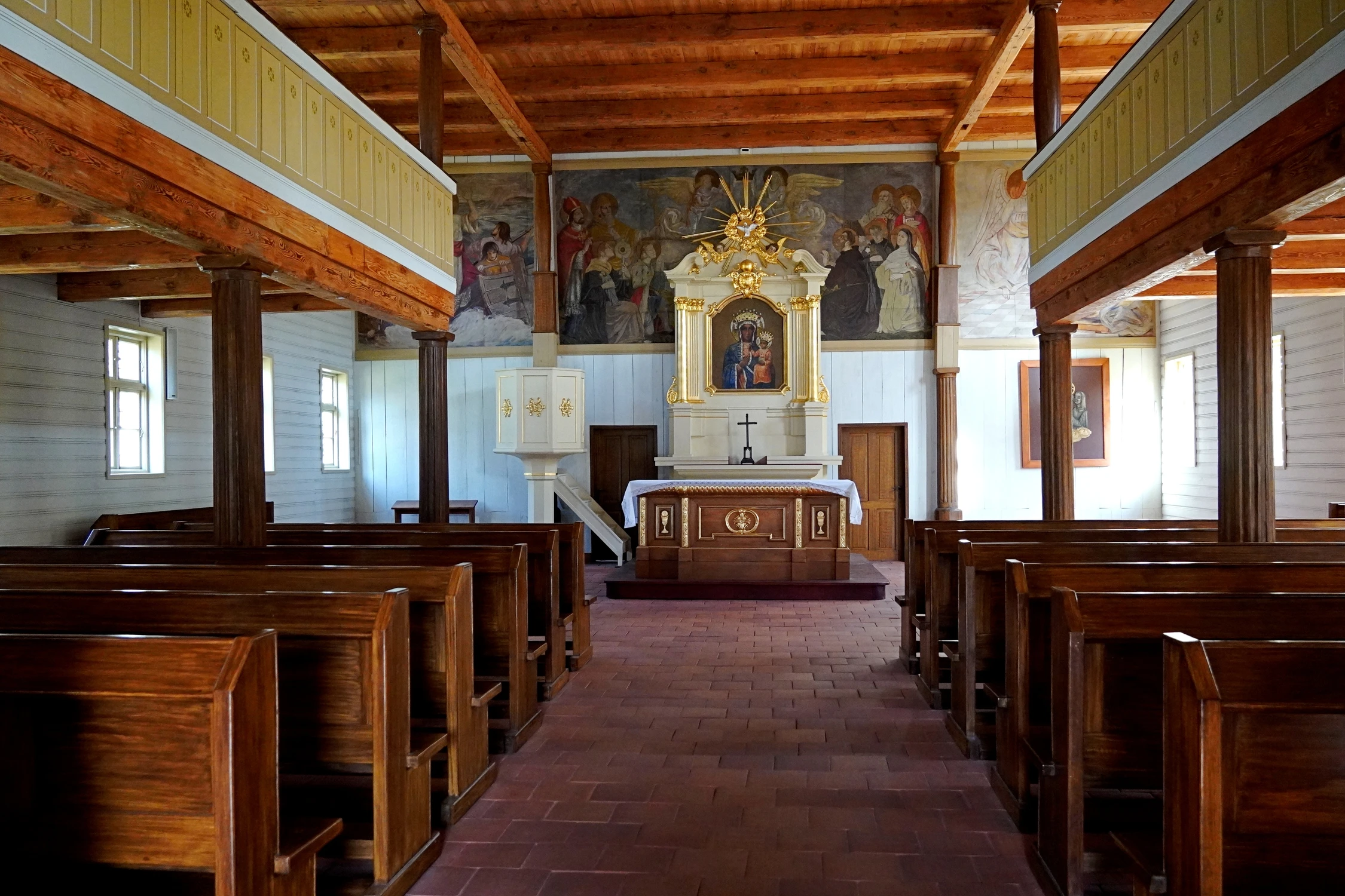 Kościół w skansenie łódzkiej architektury drewnianej