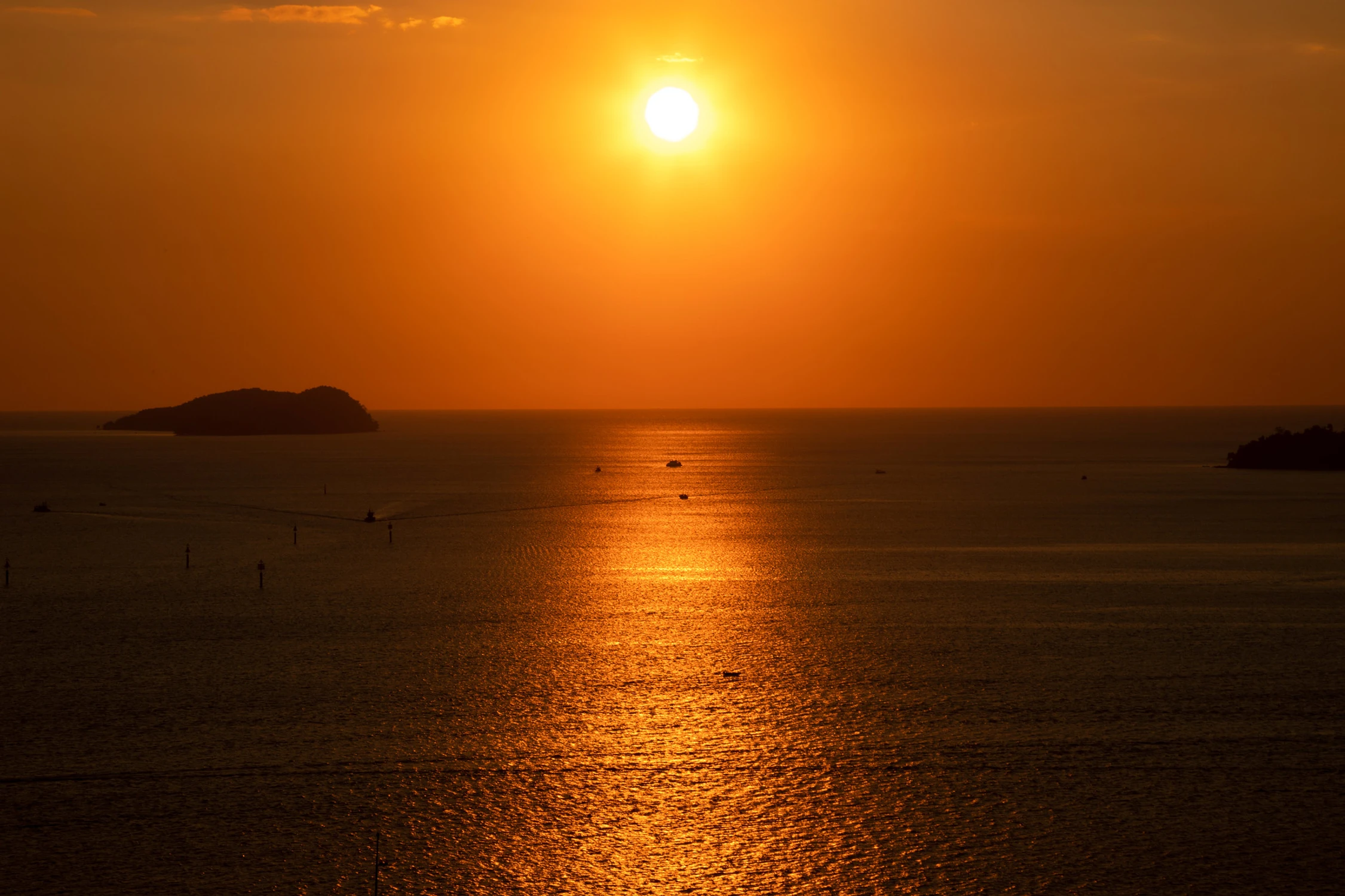 Zachód słońca w Kota Kinabalu