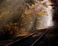 Jesień  na torach 