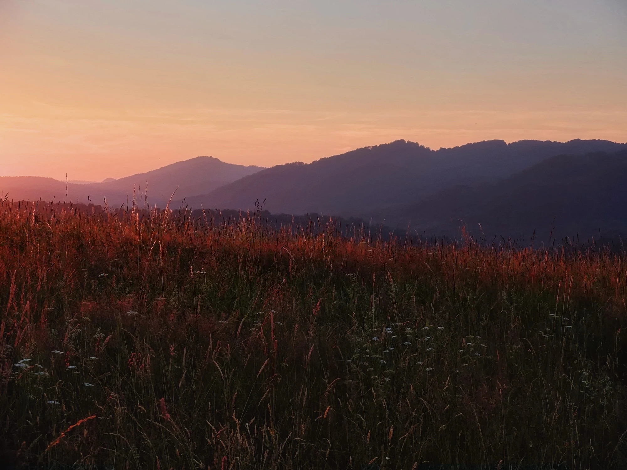 Spokojny wieczór w Bieszczadach