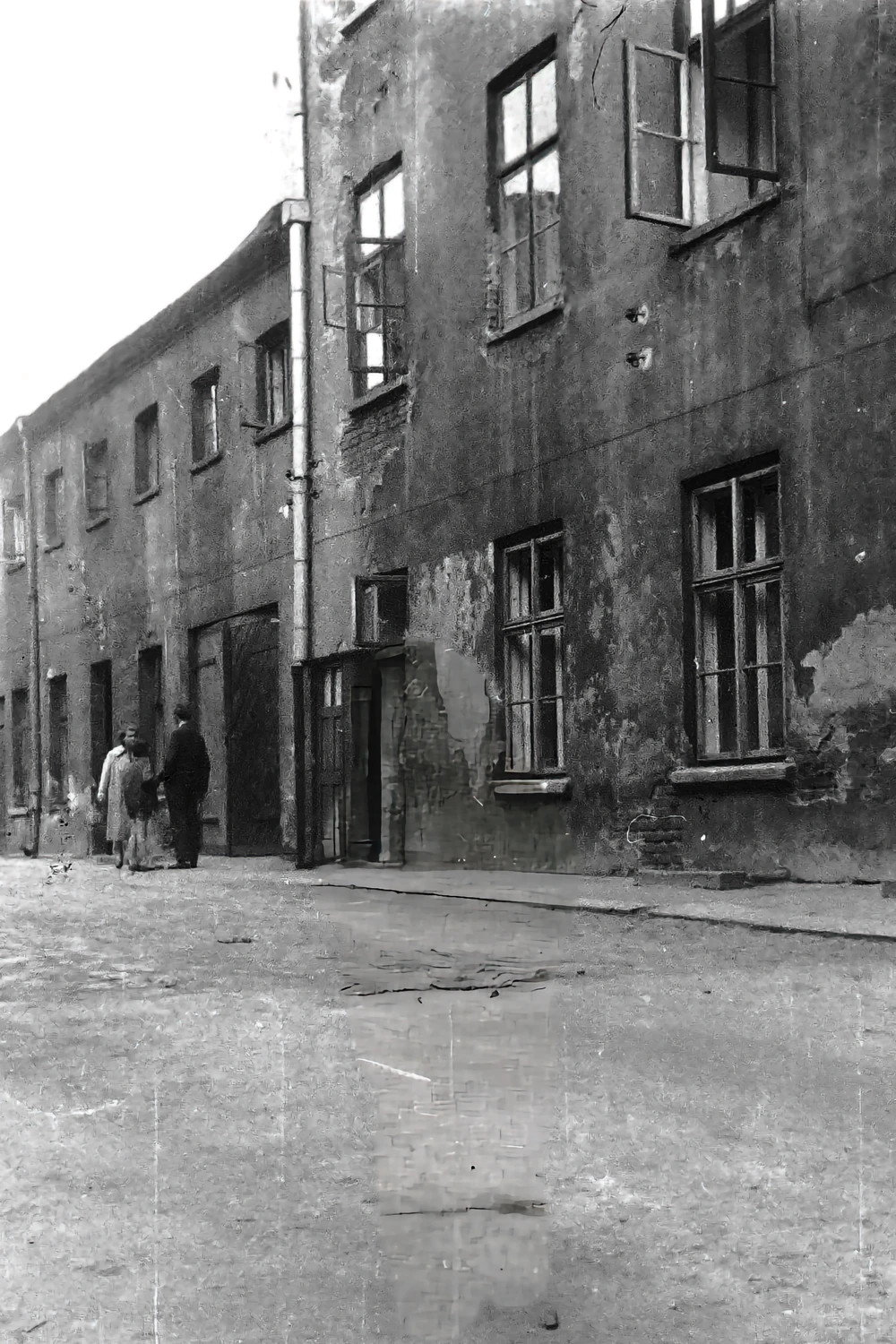 Łódź 1962r. podwórko przy ul. Kilińskiego