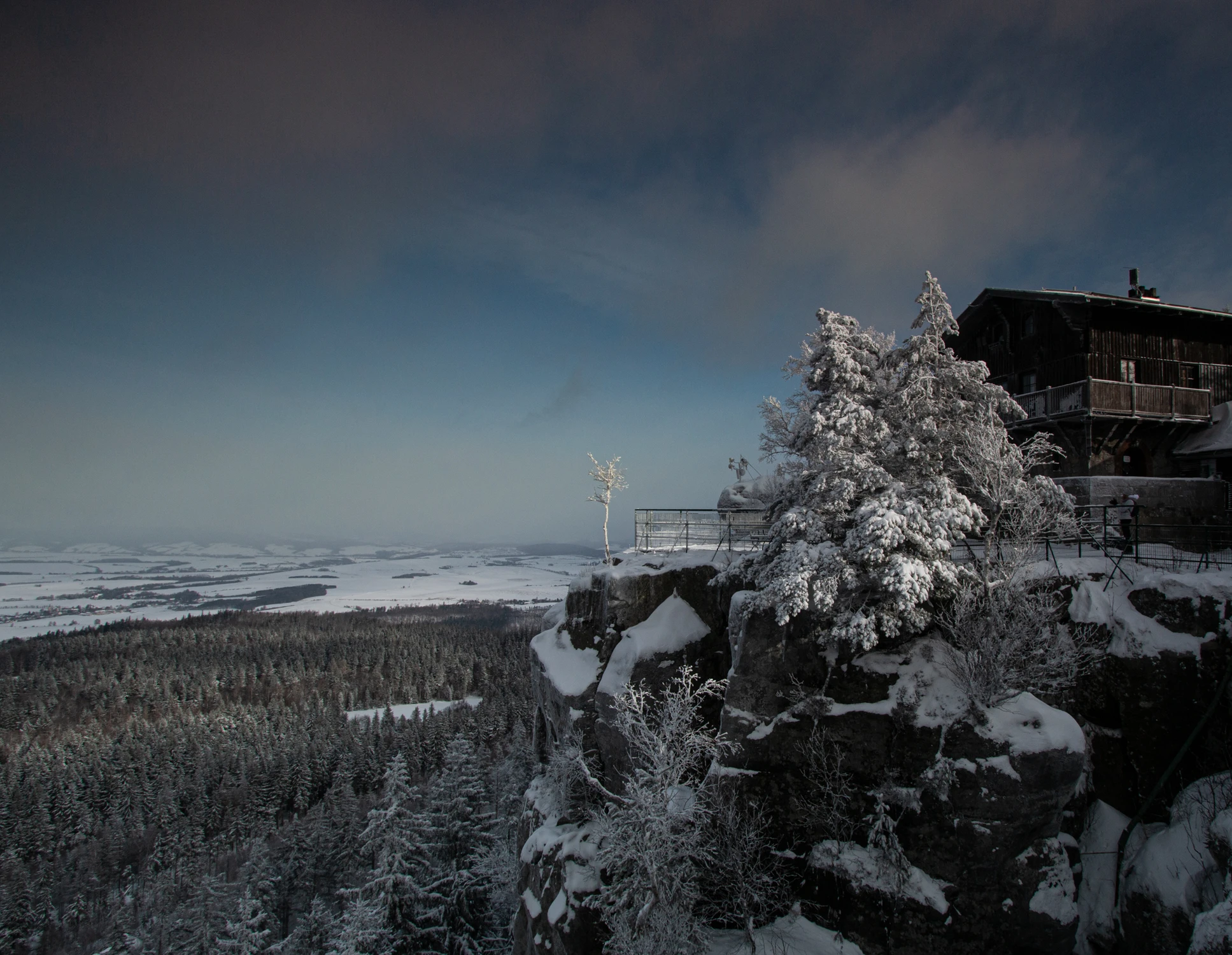 Zimowy widok z Wielkiego
