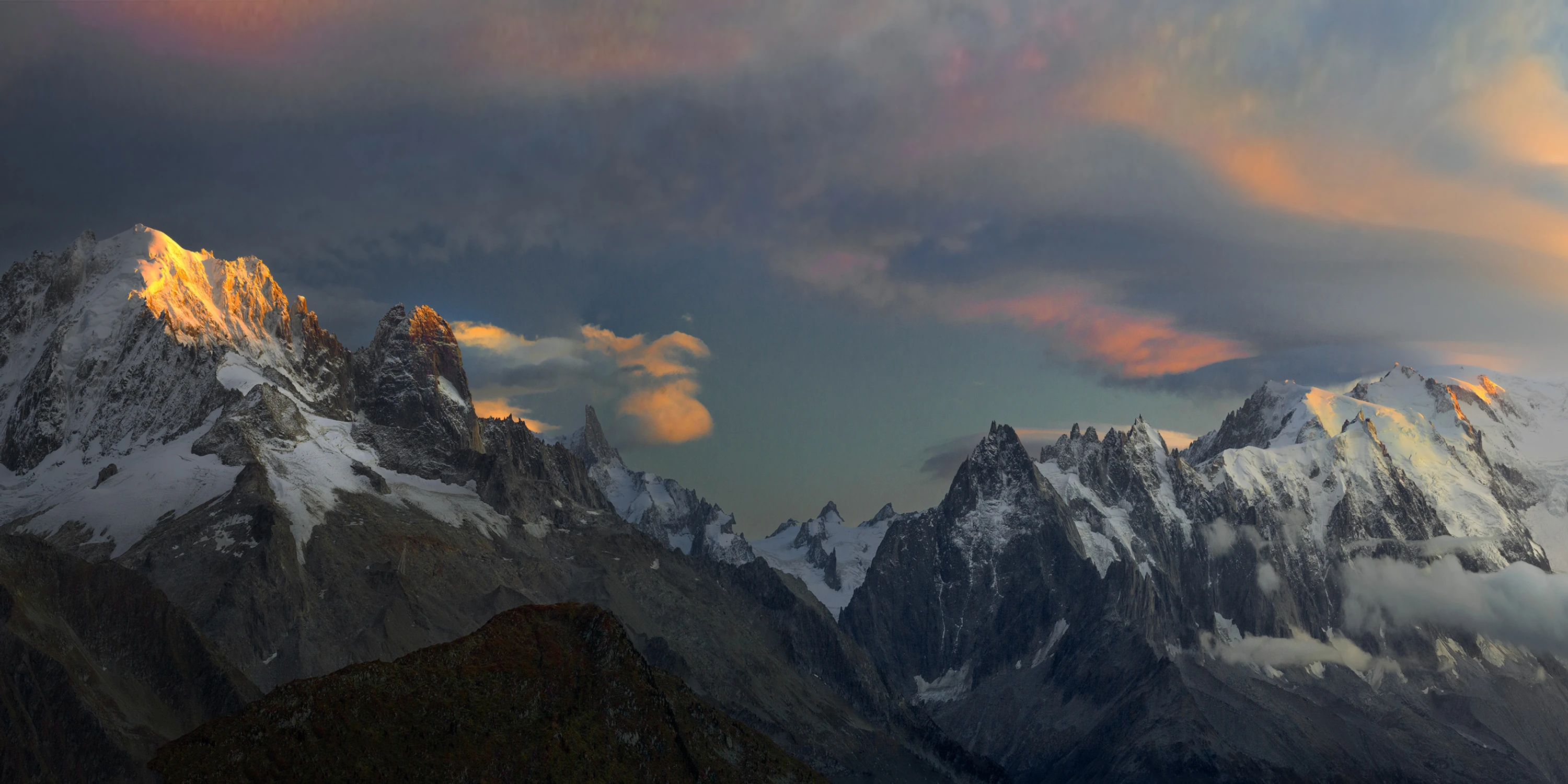 Aiuguille Verte i Masyw Mont Blanc