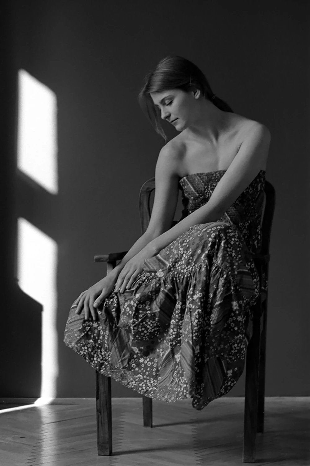 woman in the shadows