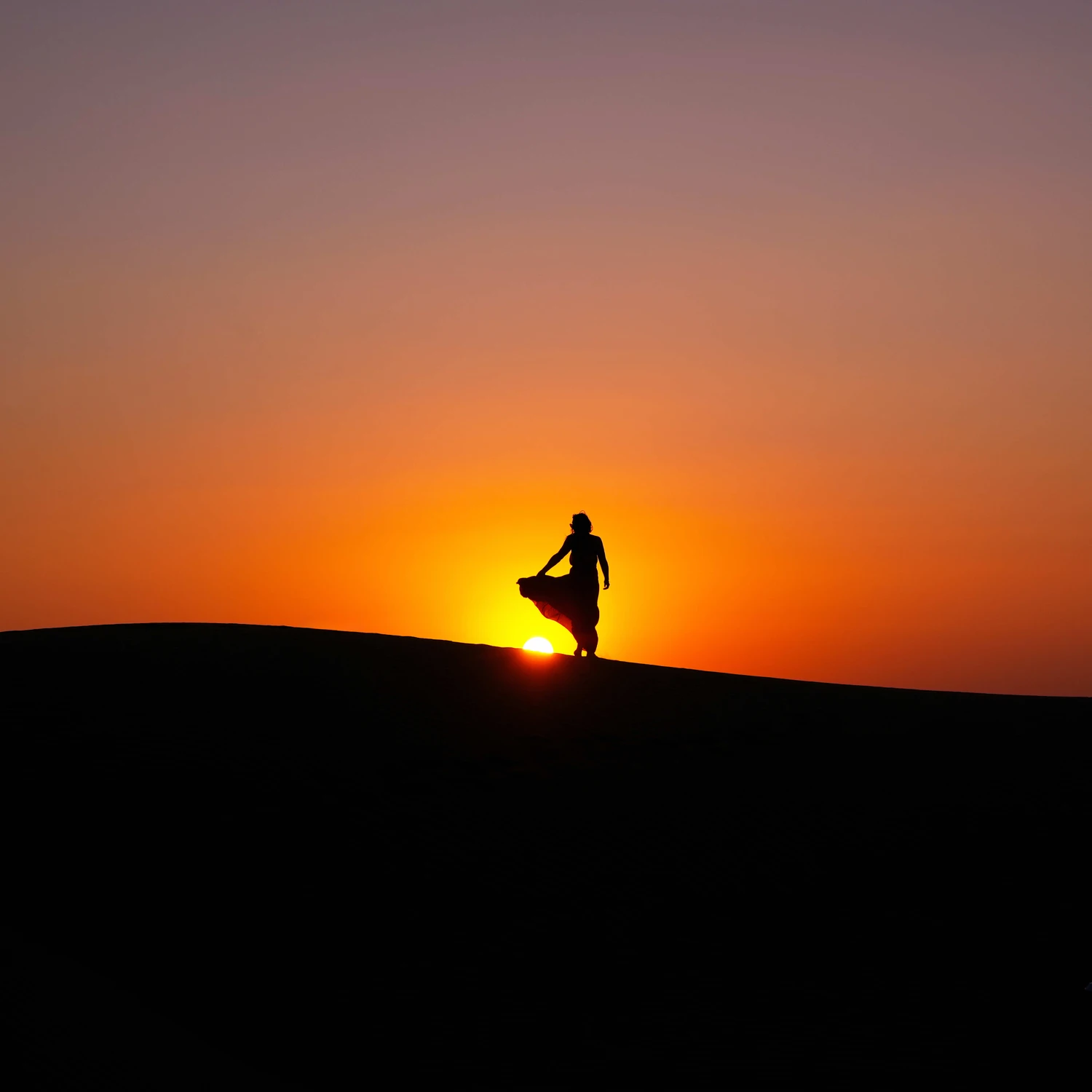 Sunset on the Desert