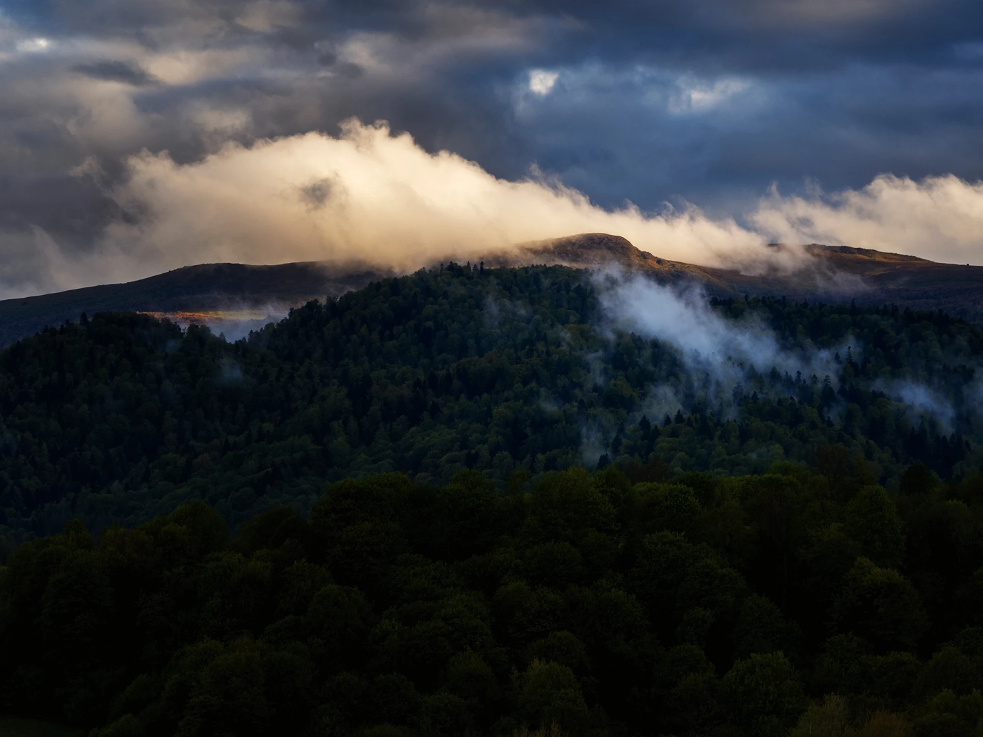 W zachodzącym słońcu