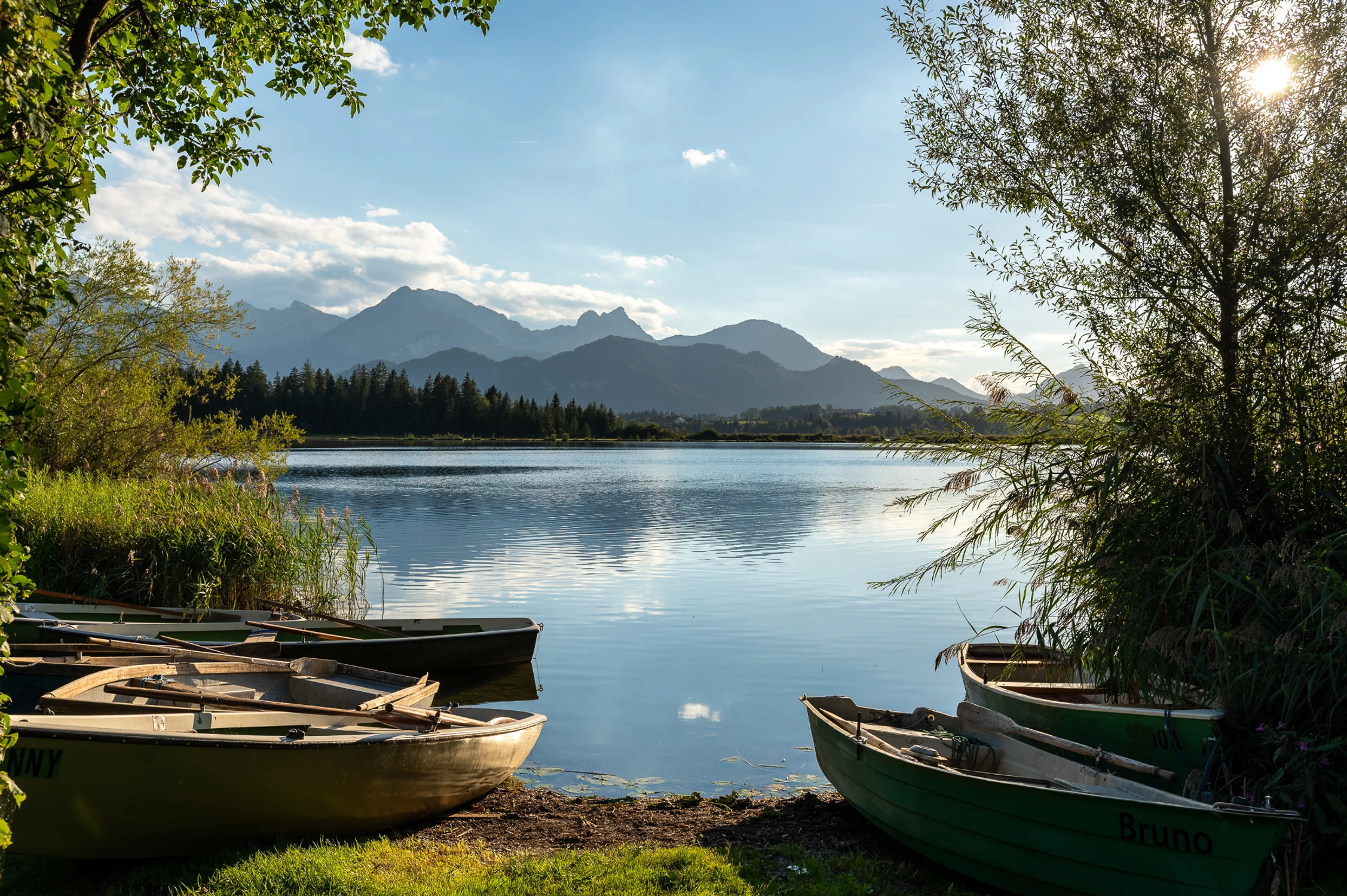 Popołudnie nad Hopfensee
