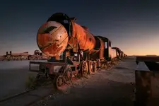 Cmentarzysko pociągów w Uyuni IV