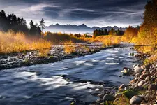 Tatry ponad rzeką Białką