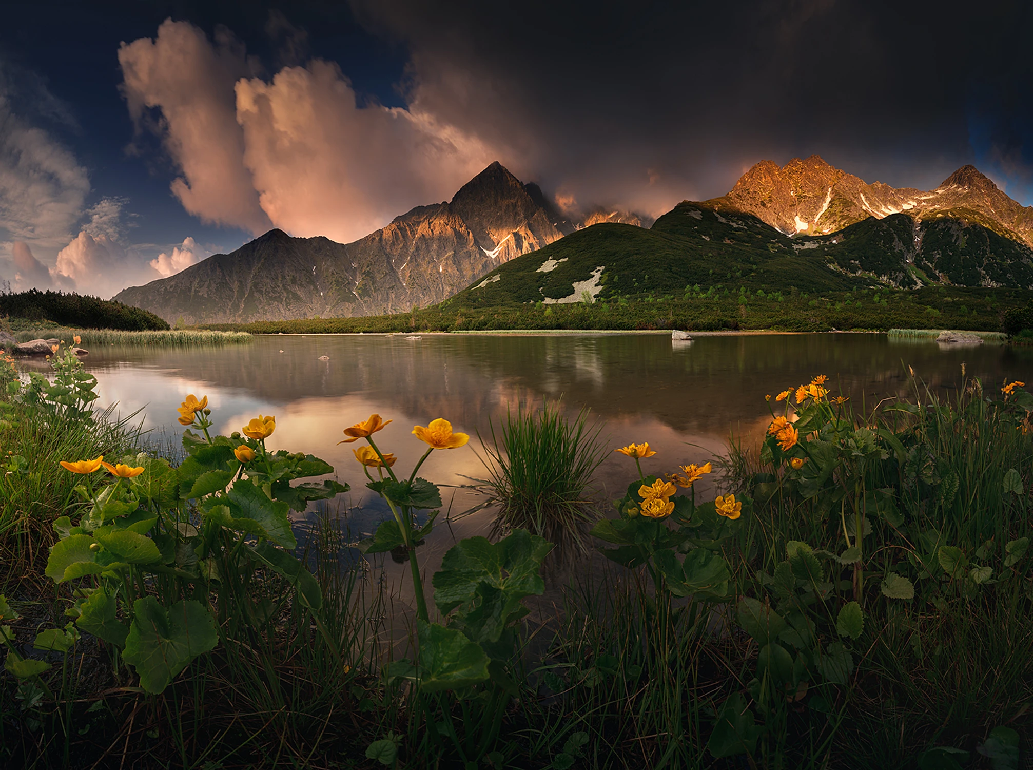 Poranek pod Kieżmarskim Szczytem