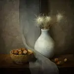 martwa natura z orzechami