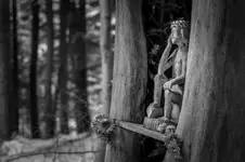 Leśny Chrystus Frasobliwy