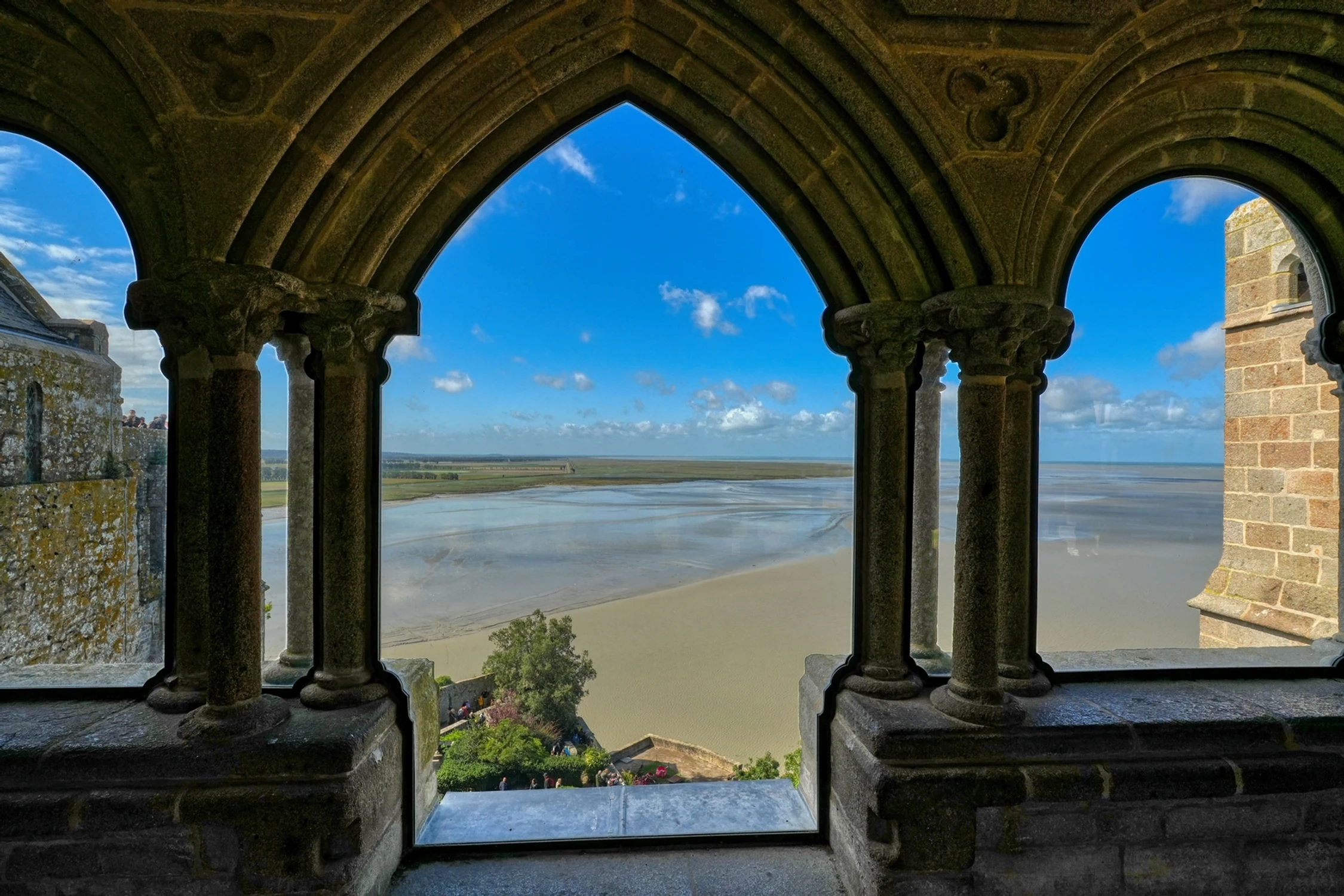 Z okna Mont Sant-MIchel