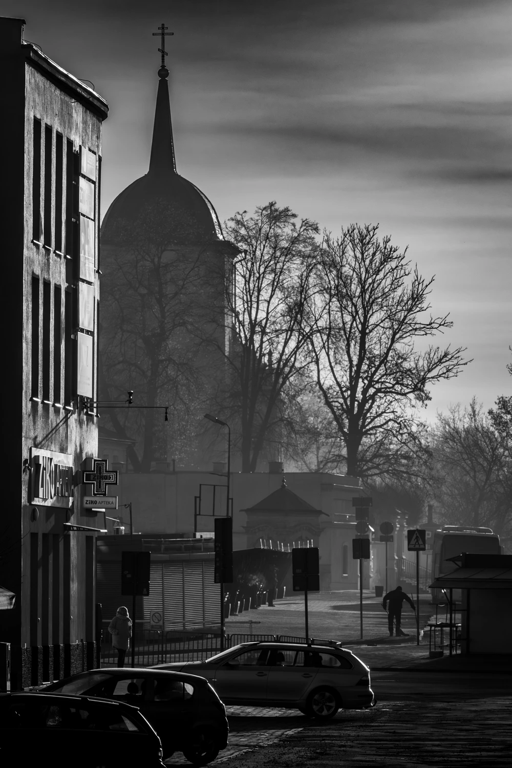 Lublin - Prawosławna Katedra Przemienienia Pańskiego - widok z ul. Nowy Plac Targowy