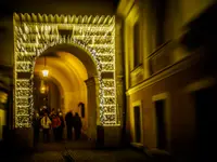 Lublin w świątecznej scenerii - Brama Grodzka