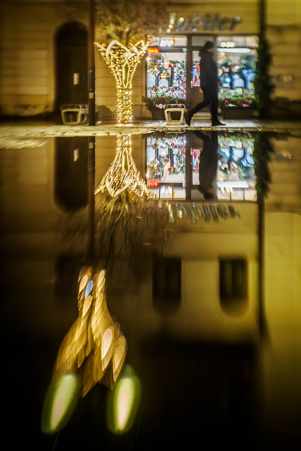 Lublin w świątecznej scenerii - ul. Krakowskie Przedmieście