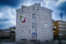 Lublin - fikołki na Placu Dworcowym