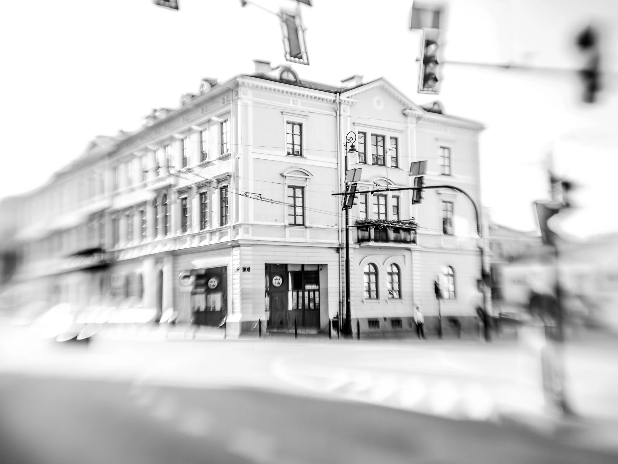 Lublin lensbaby - skrzyżowanie Alei Lipowej, Krakowskiego przedmieścia i Alei Racławickich