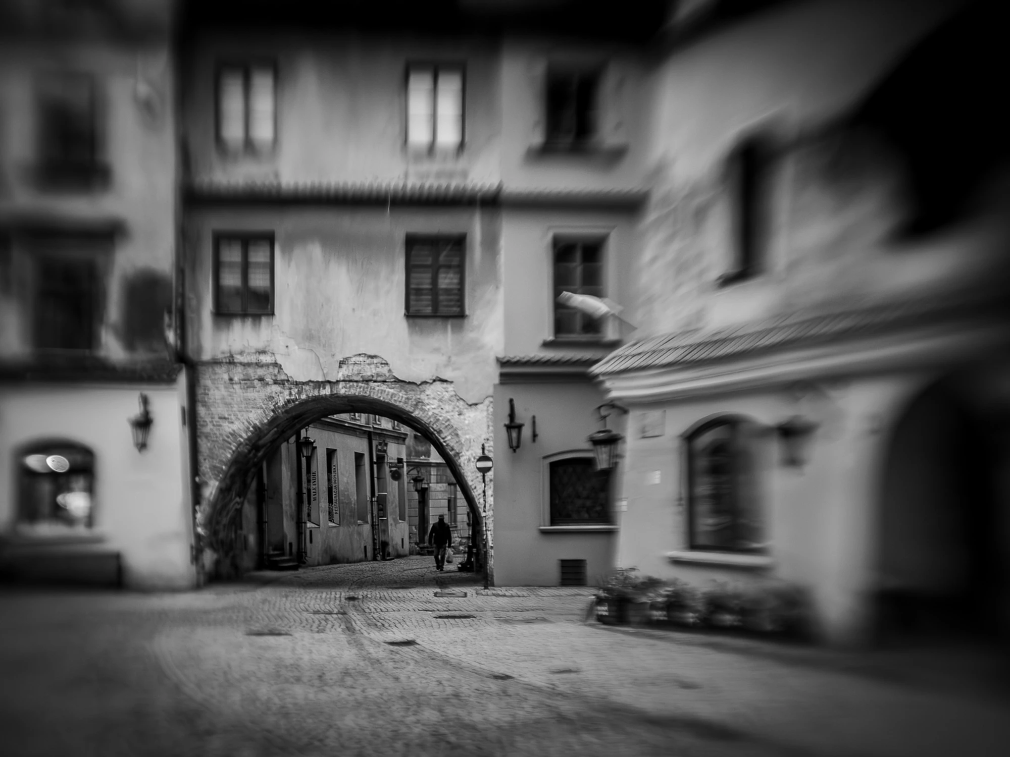 Lublin - ulica Rynek i Brama Rybna