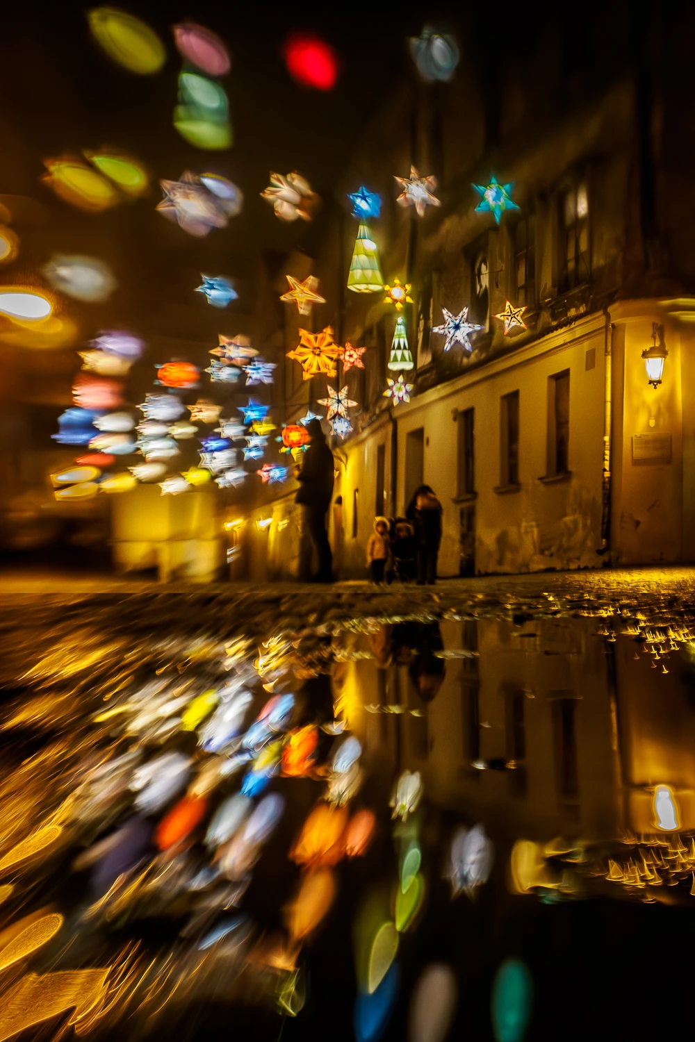 Lublin w świątecznej scenerii - ul. Złota