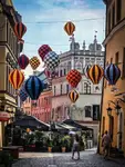 Lublin - balony na Starym Mieście