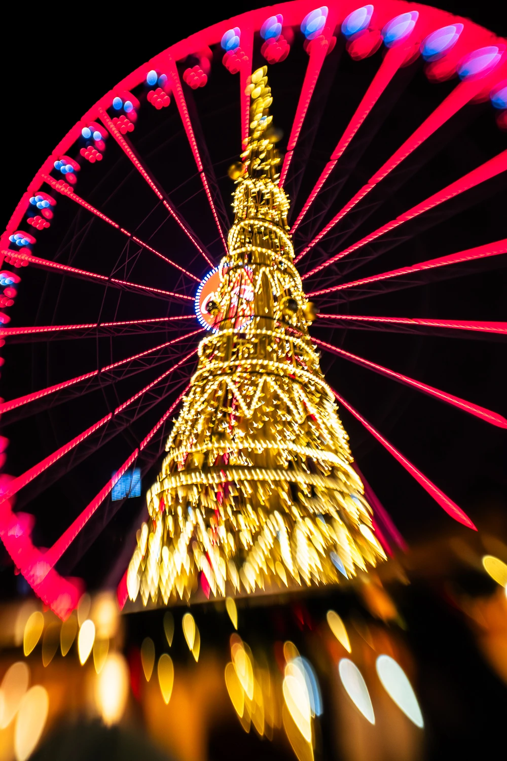 Warszawa w świątecznej scenerii - z lensbaby da się lubić :)