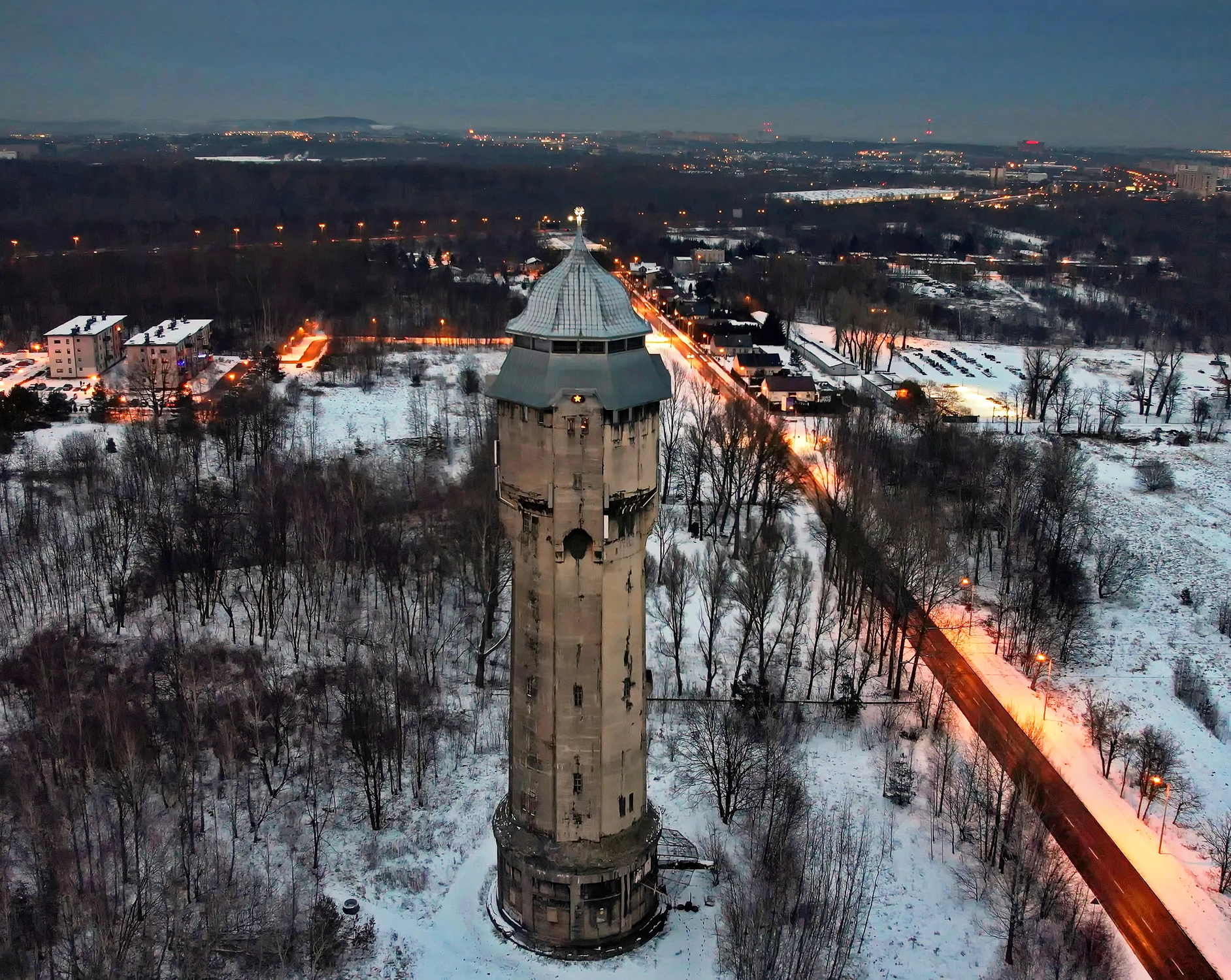 Katowice Borki wieża wodna